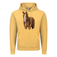 Vintage Mustard brown horse Vintage Hoodie - RanaPortraitStore