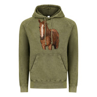 Vintage Olive brown horse Vintage Hoodie - RanaPortraitStore