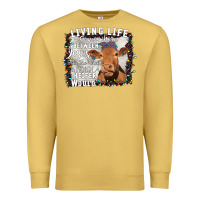 Antique Gold Between Jesus Take The Wheel I Wish A Heifer Would Premium Sweatshirt - Bettercallsaul
