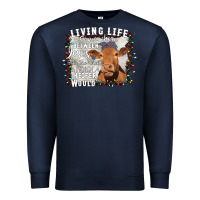 Navy Between Jesus Take The Wheel I Wish A Heifer Would Premium Sweatshirt - Bettercallsaul
