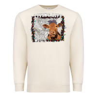 Sandshell Between Jesus Take The Wheel I Wish A Heifer Would Premium Sweatshirt - Bettercallsaul