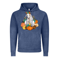 Vintage Denim Goat family fall pumpkins gemstone Vintage Hoodie - Artiststas