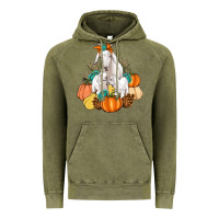 Vintage Olive Goat family fall pumpkins gemstone Vintage Hoodie - Artiststas