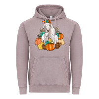 Vintage Zinc Goat family fall pumpkins gemstone Vintage Hoodie - Artiststas