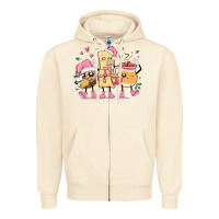 Sandshell mexican christmas pan dulce cartoon characters Zipper Hoodie - MaliasSmallBusiness