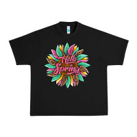 Black hello spring sunflower Urban Heavy Tee - Artiststas