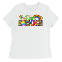 White i am enough Ladies Tee - texasbilliewilder