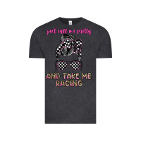Vintage Black just call me pretty and take me racing Vintage Tee - JahusDesignShop