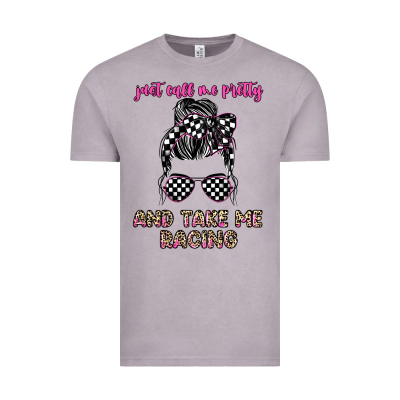 Just Call Me Pretty And Take Me Racing Vintage Tee by JahusDesignShop | Teevron