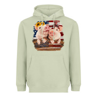 Matcha Cute Couple American Pigs Heavyweight Hoodie - Bettercallsaul