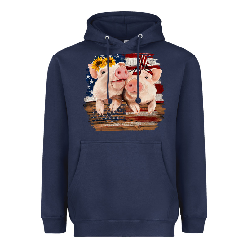 Cute Couple American Pigs Heavyweight Hoodie by Bettercallsaul | Teevron