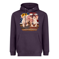 Plum Cute Couple American Pigs Heavyweight Hoodie - Bettercallsaul