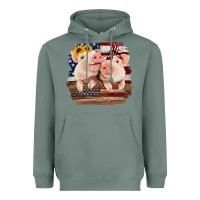 Sage Cute Couple American Pigs Heavyweight Hoodie - Bettercallsaul