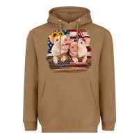Toasted Coconut Cute Couple American Pigs Heavyweight Hoodie - Bettercallsaul