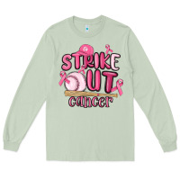 Matcha strike out cancer baseball Long Sleeve Tee - MaliasSmallBusiness