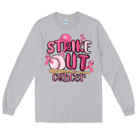 Moon Dust strike out cancer baseball Long Sleeve Tee - MaliasSmallBusiness