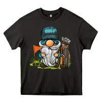 Asphalt golf gnome Heavy Core Tee - BarkalooDesign
