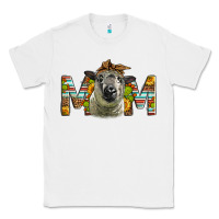 White Western Hampshire Sheep Mom Classic Tee - LillyAllenDesigns