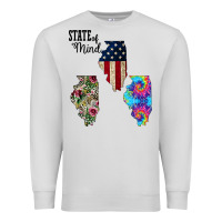 Dove Grey Im in a Fishing State of Mind Illinois Premium Sweatshirt - Bettercallsaul