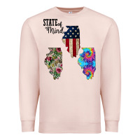 Pale Pink Im in a Fishing State of Mind Illinois Premium Sweatshirt - Bettercallsaul