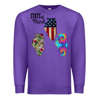 Purple Im in a Fishing State of Mind Illinois Premium Sweatshirt - Bettercallsaul