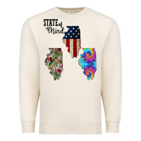 Sandshell Im in a Fishing State of Mind Illinois Premium Sweatshirt - Bettercallsaul