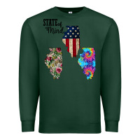 Sports Green Im in a Fishing State of Mind Illinois Premium Sweatshirt - Bettercallsaul