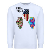 White Im in a Fishing State of Mind Illinois Premium Sweatshirt - Bettercallsaul