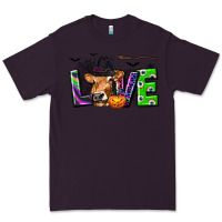 Plum Love Halloween Cow Premium Tee - texasbilliewilder