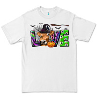 White Love Halloween Cow Premium Tee - texasbilliewilder