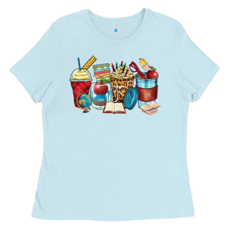 Teacher Coffee Cups Ladies Tee by Zillion Design Studio | Teevron
