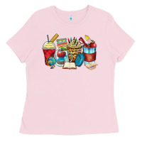 Bubblegum Pink teacher coffee cups Ladies Tee - Zillion Design Studio
