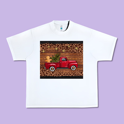 Christmas Truck Urban Heavy Tee Designed By Adodesignshop