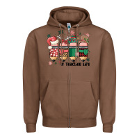 Chestnut teacher christmas Zipper Hoodie - MaliasSmallBusiness
