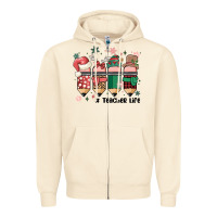 Sandshell teacher christmas Zipper Hoodie - MaliasSmallBusiness