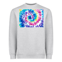 Heather Grey tie dye background colourful leopard 2 3200x2400 Heavyweight Sweatshirt - AdoDesignShop