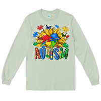 Matcha austism sunflower Long Sleeve Tee - MaliasSmallBusiness