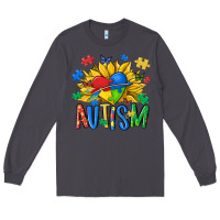 Smoke austism sunflower Long Sleeve Tee - MaliasSmallBusiness