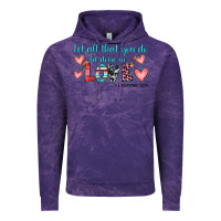 Cloud Purple let all that you do be done in love Vintage Hoodie - JahusDesignShop