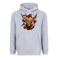 American Highland Cow Heavyweight Hoodie | Teevron