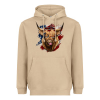 Mushroom American Highland Cow Heavyweight Hoodie - Bettercallsaul