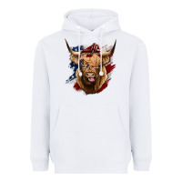 White American Highland Cow Heavyweight Hoodie - Bettercallsaul