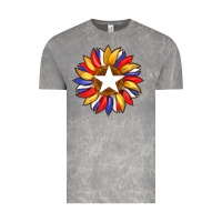 Cloud Rock american flag and sunflower with star Vintage Tee - Artiststas