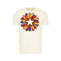 Vintage Arctic american flag and sunflower with star Vintage Tee - Artiststas