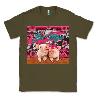 Army Green be mine valentine's day pigs Classic Tee - Jasminsmagicworld