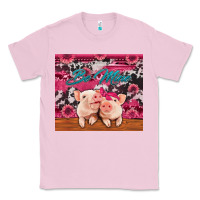 Bubblegum Pink be mine valentine's day pigs Classic Tee - Jasminsmagicworld