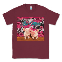 Burgundy be mine valentine's day pigs Classic Tee - Jasminsmagicworld