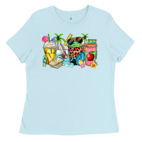 Baby Blue summer teacher coffee cups Ladies Tee - Zillion Design Studio
