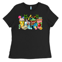 Black summer teacher coffee cups Ladies Tee - Zillion Design Studio