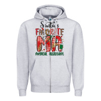 Santa Favorite Medical Assistant Zipper Hoodie | Teevron